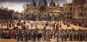 BELLINI, Gentile Procession in Piazza San Marco USA oil painting artist